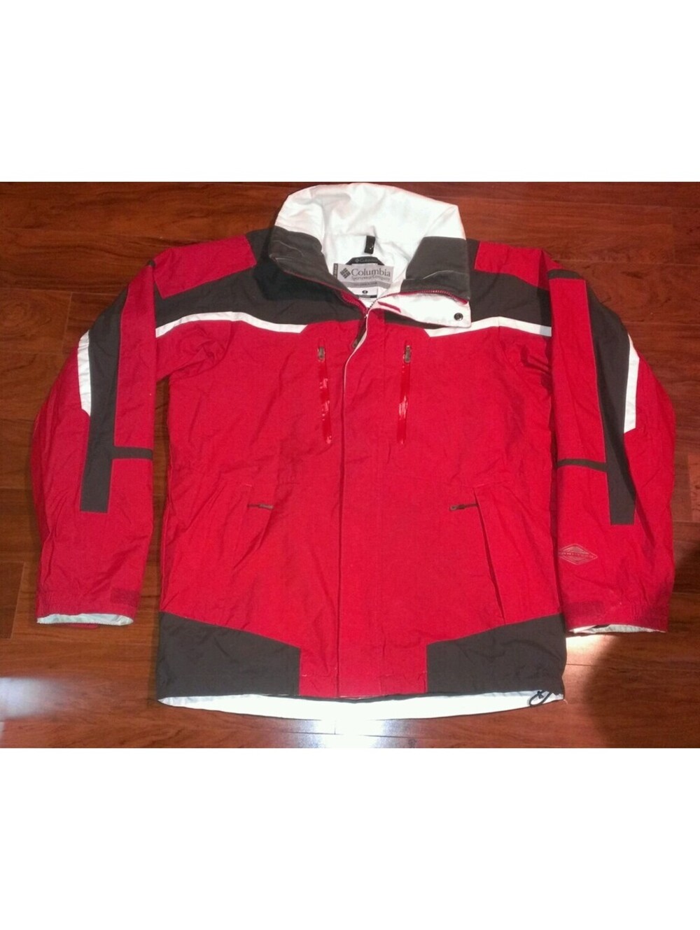 Columbia Field OMNI TECH Interchange Waterproof Jacket Mens Small Shell Rain Ski